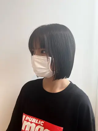 ショート ボブ／ストレート🎀 harukaのヘアスタイル