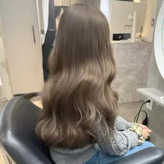 ロング カラー ruki/梅田【ラベ ンダー・グレージュ】のヘアスタイル