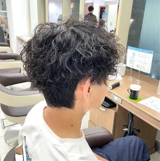 ショート パーマ メンズ 【メンズ特化】 池田大成✂︎のヘアスタイル