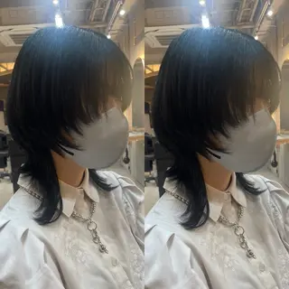 ミディアム ブリーチ無しダブル カラー🦕まどかのヘアスタイル