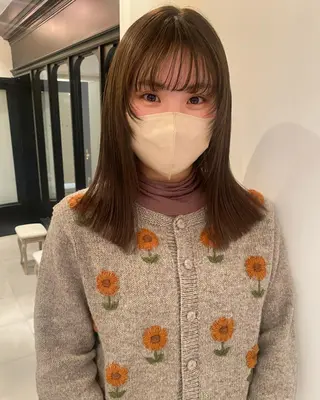 ミディアム カラー riria/ボブ /ブラウンカラー🎀のヘアスタイル