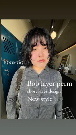 ショート レイヤーカット\ウル フ　chinatsuのヘアスタイル