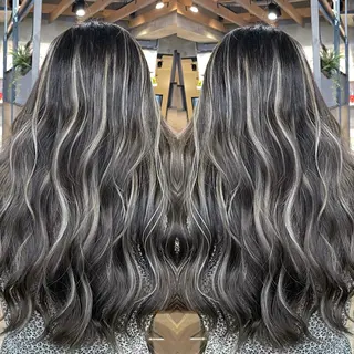 ロング カラー 新宿/韓国風レイヤー 髪質改善/ジャッキーのヘアスタイル