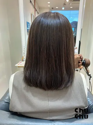 ミディアム カラー 秋山知穂🌸縮毛矯正 ショートお任せ🌸のヘアスタイル