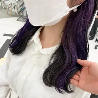 ロング カラー パーマ ヘアアレンジ メンズ キッズ ネイル マツエク・マツパ アイブロウ mona/ ストレートスタイル✨のヘアスタイル