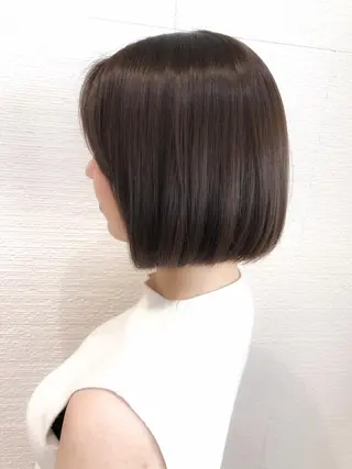 ショート ショート/ボブ/ 白髪ぼかし/しんやのヘアスタイル