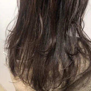 ロング 🟢ウルフ／スパイラ ルパーマ／大西🟢のヘアスタイル