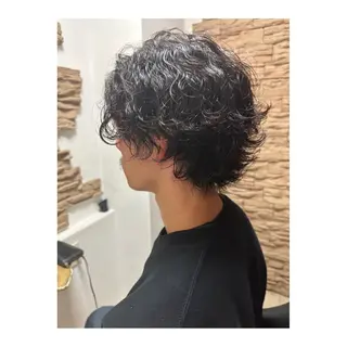 パーマ メンズ メンズパーマ 次元のヘアスタイル