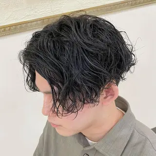 パーマ メンズ 年間2000名担当◎ パーマ職人/仲原佑樹のヘアスタイル
