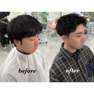 ショート メンズ キヨ メンズカット/パーマのヘアスタイル