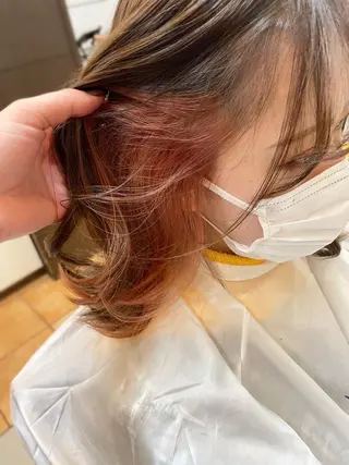 ミディアム カラー SOYON なんば店所属・水島 真彩のヘアスタイル