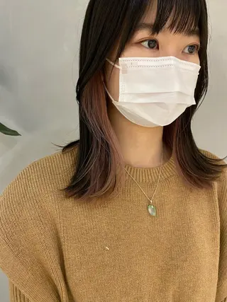 ミディアム レイヤーカットのプロ 大人ヘア宮森貴志のヘアスタイル