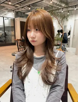 ロング 元平 未祐のヘアスタイル