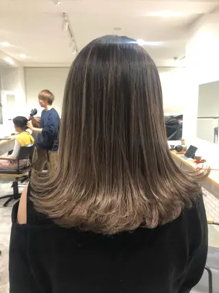 ミディアム カラー JILBLAN京都 ショート/ハイライトのヘアスタイル