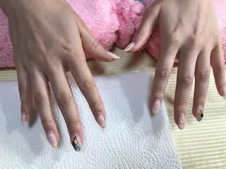 ネイル 北浦和 自爪育成ケアのネイルデザイン