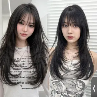 ロング カラー 🫧こだわり韓国ヘア CANDY横浜🫧のヘアスタイル