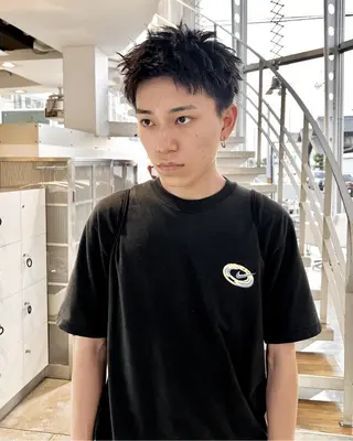 ショート メンズ ショート／ボブ／レイ ヤーいくらまゆのヘアスタイル