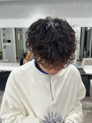 パーマ メンズ 🍐シャドウパーマ メンズ特化/守岡🍐のヘアスタイル