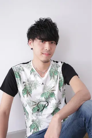 ショート パーマ メンズ Lolonois池田 代表 鍜治本颯太のヘアスタイル
