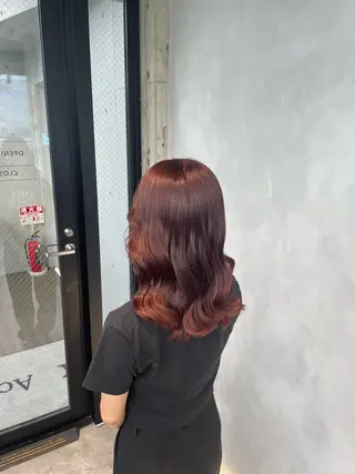 ロング カラー 暖色/ハイトーン/ カラー/HBLのヘアスタイル