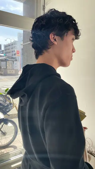 パーマ メンズ 熊崎 葵のヘアスタイル