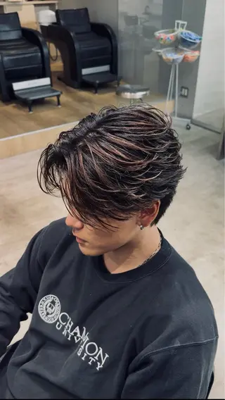 ショート パーマ fifth天神パーマ メンズ特化/虎太郎のヘアスタイル