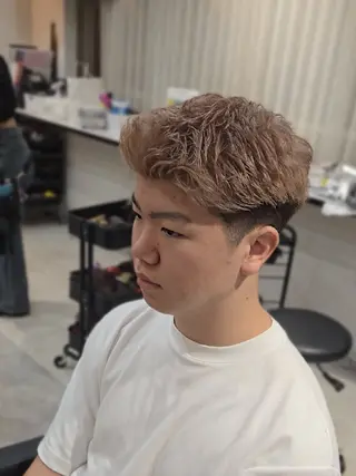 メンズ ショート カラー Lapis 名古屋駅前店所属・LEN名古屋/パーマ 海外ヘア/メンズ特化のヘアスタイル