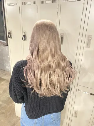 ロング カラー エフェクトブリーチ 🌟前澤啓太朗のヘアスタイル