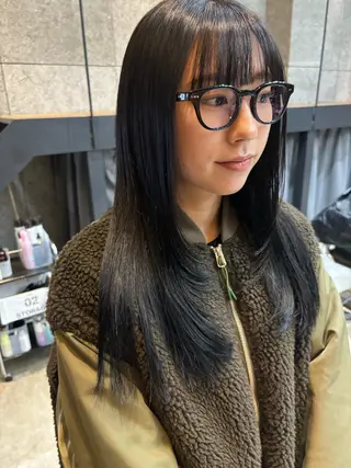 ロング カラー パーマ ヘアアレンジ 押切 響　のヘアスタイル