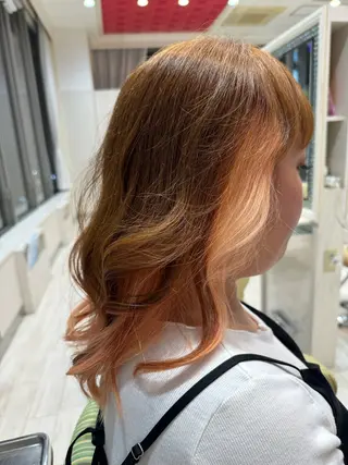 セミロング 松尾 怜奈のヘアスタイル