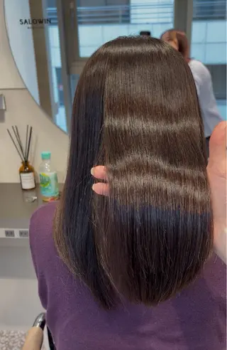 セミロング SALOWIN池袋East店4F所属・池袋/髪質改善 /岸田恵のヘアスタイル