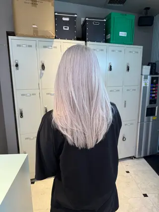 セミロング 似合わせ艶カラー🪽 ひかる🪽のヘアスタイル