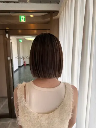ショート カラー ヘアアレンジ cecil hair 難波店所属・髪質改善透明感カラー /SHOGO☀️のヘアスタイル