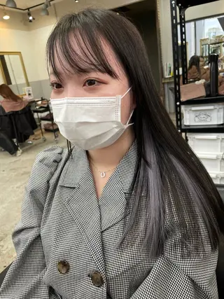 セミロング 大内 志穂のヘアスタイル