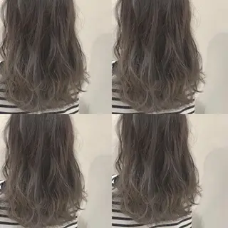 セミロング カラー 宮本 聖希のヘアスタイル