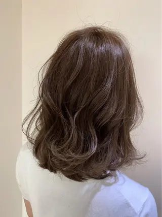 ミディアム カラー ヘアアレンジ 店長/ 加藤 流菜のヘアスタイル