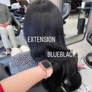 ロング カラー エクステ🩵ブリーチ 韓国ヘア🩵KAEのヘアスタイル