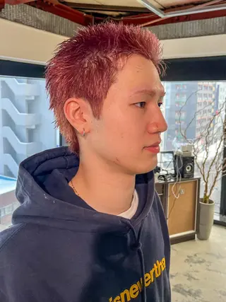 ショート カラー メンズ メンズパーマ/ YUTOのヘアスタイル