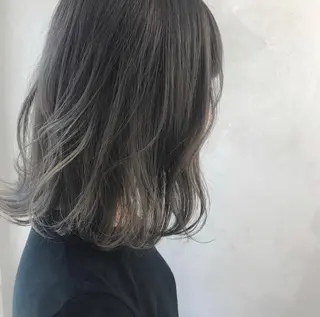 ミディアム カラー ヘアアレンジ Aloa透明感ヘア ♡kanami♡のヘアスタイル