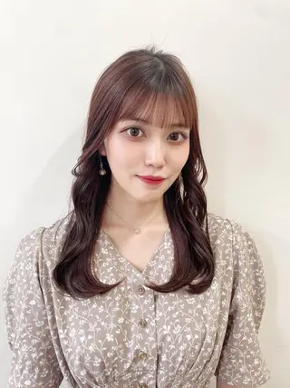 ミディアム カラー ❤️ショートカット ・顔周りカット❤️のヘアスタイル