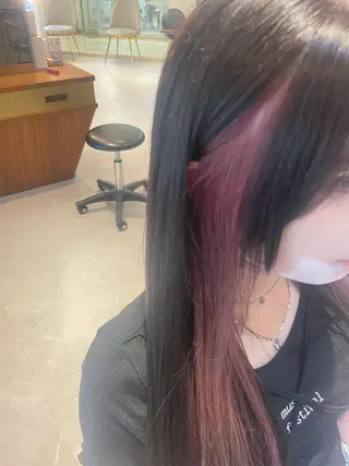 ロング 韓国ヘア/そら レイヤー透明感カラーのヘアスタイル