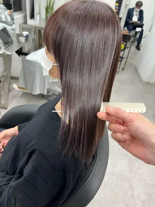 ミディアム 銀座/髪質改善カラー 酸性ストレート🍎のヘアスタイル