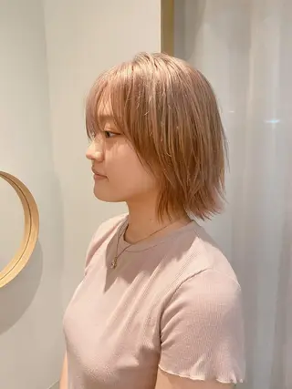 ショート カラー 美髪ストレート 川本雄己のヘアスタイル