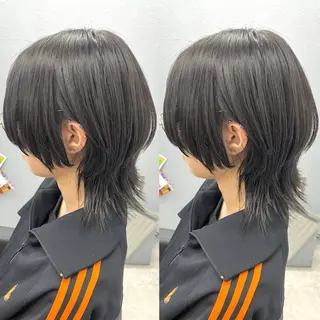 ミディアム 透明感カラー🪿🤍 顔まわりカットのヘアスタイル