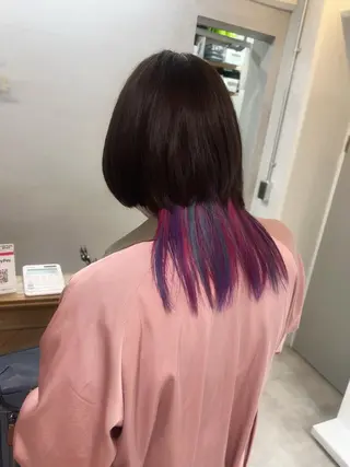 セミロング カラー collet矢島/ ブリーチ指名No.1のヘアスタイル