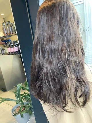 ロング カラー オリーブ透明感カラー 表参道/MIKUのヘアスタイル