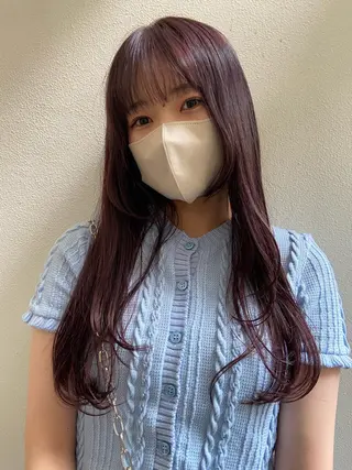 ロング ボブ/透明感カラー 🧸YUI❤️のヘアスタイル