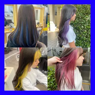 ロング LENA/原宿/ブリ ーチなしWカラー🌼のヘアスタイル