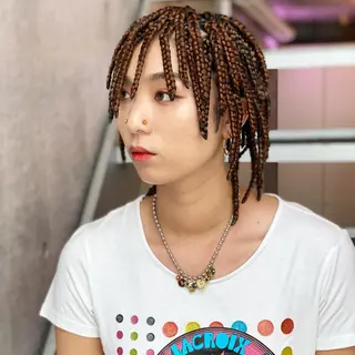 ショート カラー パーマ ヘアアレンジ ネイル マツエク・マツパ 中元 淳のヘアスタイル