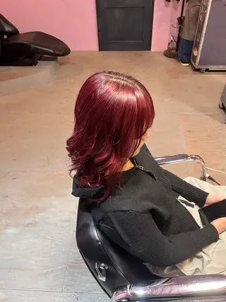 ミディアム カラー PEACE   HAIR所属・藤野 海翔のヘアスタイル